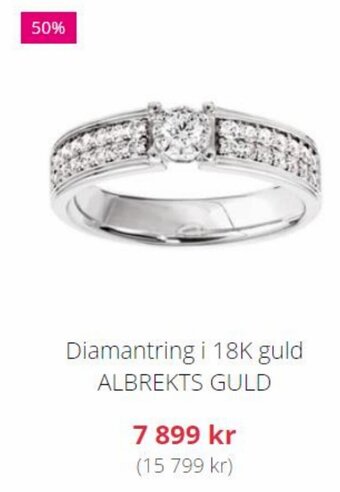 Albrekts Guld Diamantring i 18K guld ALBREKTS GULD erbjuda