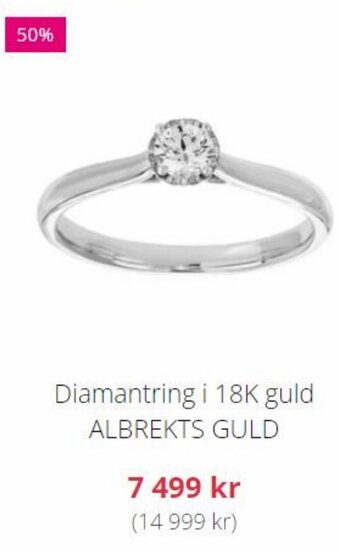 Albrekts Guld Diamantring i 18K guld ALBREKTS GULD erbjuda