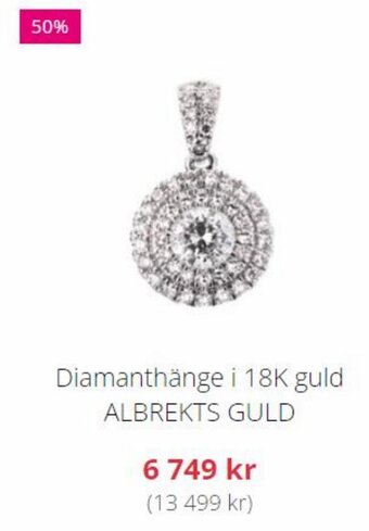 Albrekts Guld Diamanthänge i 18K guld ALBREKTS GULD erbjuda