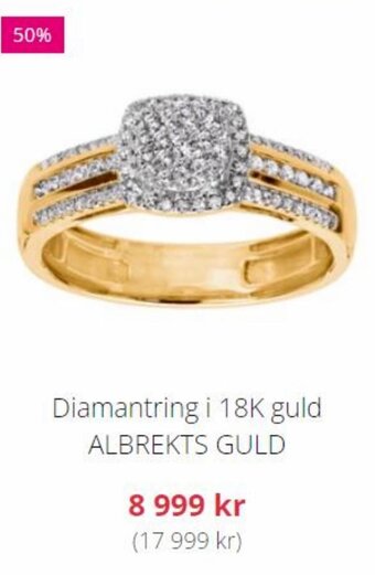 Albrekts Guld Diamantring i 18K guld ALBREKTS GULD erbjuda