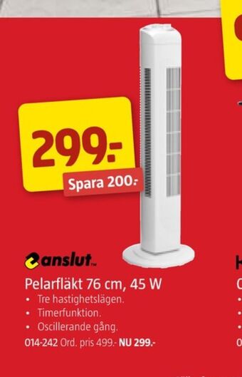 Jula Anslut fläkt erbjuda