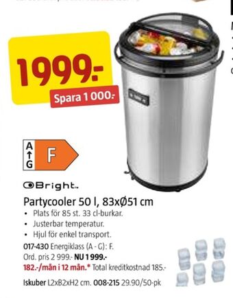 Jula Bright partykyl erbjuda