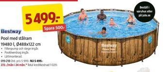 Jula Bestway pool erbjuda