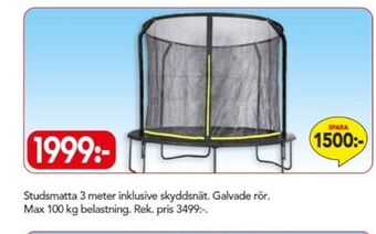 Bo Ohlsson Intex studsmatta/trampolin erbjuda