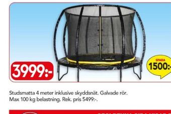 Bo Ohlsson Intex studsmatta/trampolin erbjuda