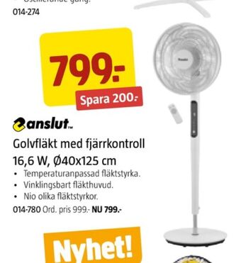 Jula Anslut golvfläkt erbjuda
