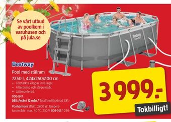 Jula Bestway pool erbjuda
