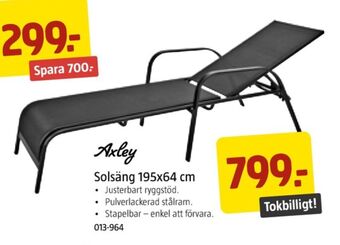 Jula Axley solsäng erbjuda