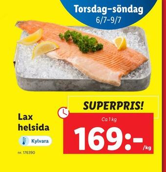 Lidl Lax helsida erbjuda