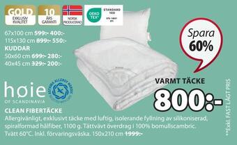 JYSK Kuddar erbjuda