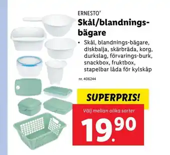 Lidl Skål/blandningsbägare erbjuda