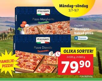 Lidl Stenugnsbakad pizza erbjuda