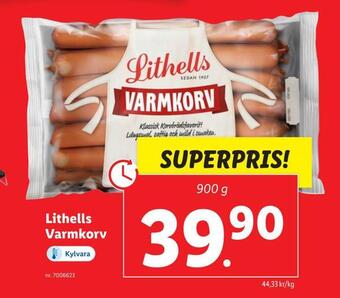 Lidl Lithells varmkorv erbjuda