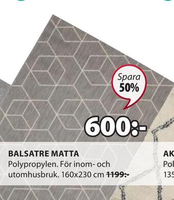 JYSK Balsatre matta erbjuda
