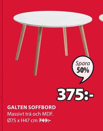 JYSK Galten soffbord erbjuda