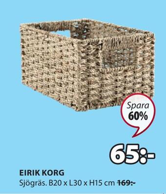 JYSK Eirik korg erbjuda