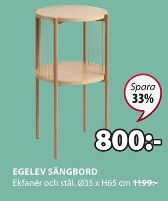 JYSK Egelev sängbord erbjuda