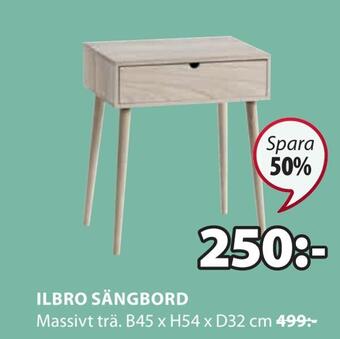 JYSK Ilbro sängbord erbjuda