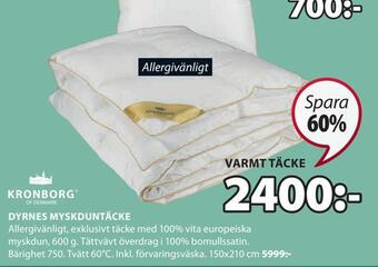 JYSK Dyrnes myskduntäcke erbjuda