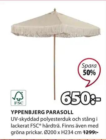 Yppenbjerg parasoll