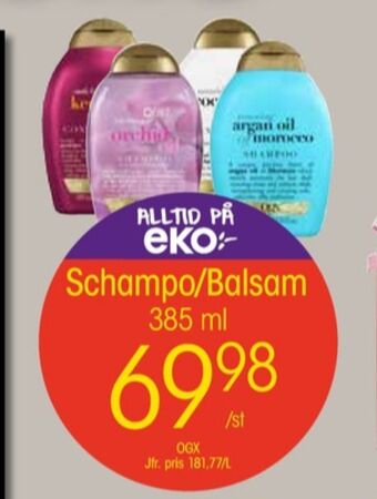 EKO Ogx balsam erbjuda