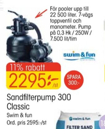 EKO Swim & fun sandfilterpump erbjuda
