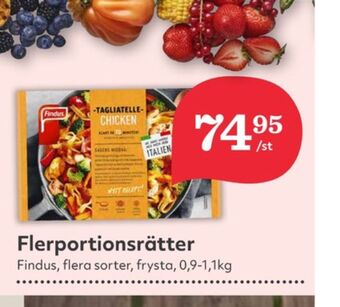 Hemköp Findus pastarätter erbjuda