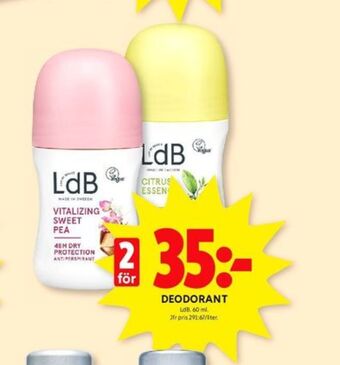 Ldb deodorant roll-on