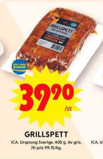 ICA Maxi Ica grillspett erbjuda
