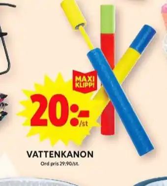 ICA Maxi Ica vattenpistol erbjuda