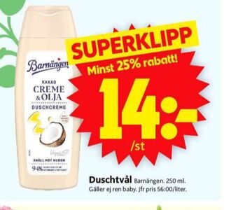 ICA Supermarket Barnängen duschtvål erbjuda