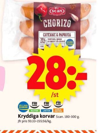 ICA Supermarket Scan chorizo erbjuda