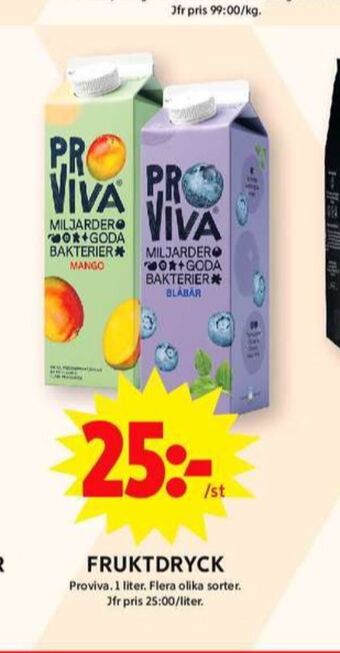ICA Maxi Proviva fruktdryck erbjuda