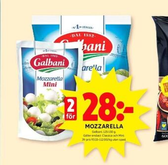 ICA Kvantum Galbani mozzarella erbjuda
