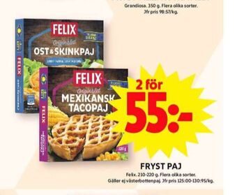 ICA Maxi Felix matpajer erbjuda