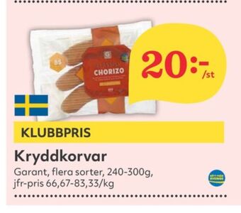 Hemköp Scan chorizo erbjuda