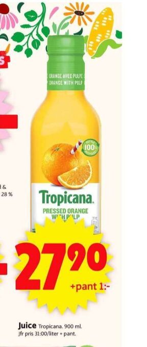 ICA Supermarket Tropicana juice erbjuda