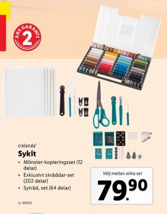 Lidl Crelando sytillbehör erbjuda