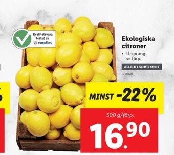 Lidl Svea lantkött citroner erbjuda