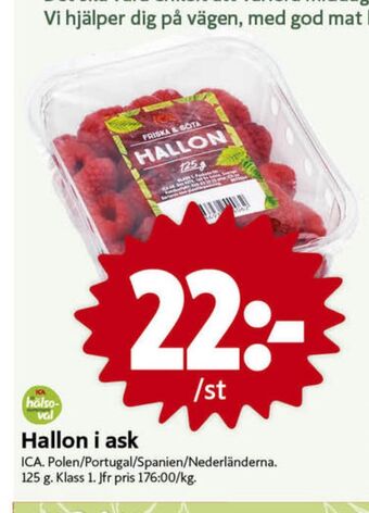 ICA Nära Ica hallon erbjuda