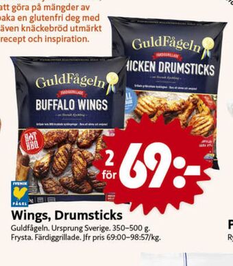ICA Nära Guldfågeln kycklingvingar erbjuda