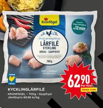 Willys Kronfågel kycklinglårfilé erbjuda