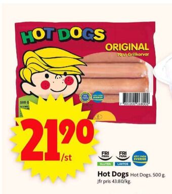 ICA Supermarket Scan hot dogs erbjuda