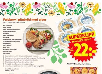 ICA Supermarket Ica pitabröd erbjuda
