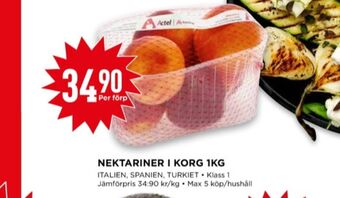 Willys Actel nektariner erbjuda
