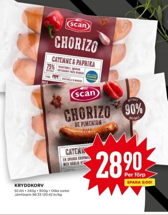 Willys Scan chorizo erbjuda