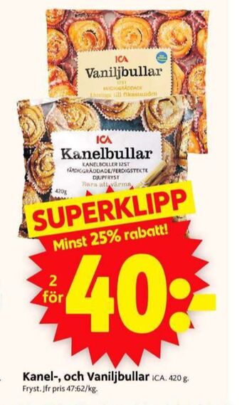 ICA Supermarket Ica bullar erbjuda