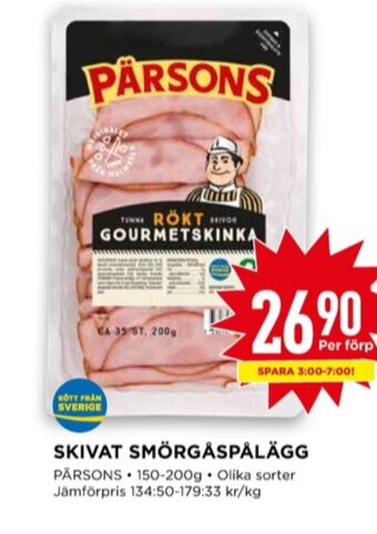 Willys Pärsons skinka erbjuda