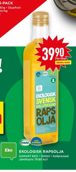 Willys Garant olivolja erbjuda