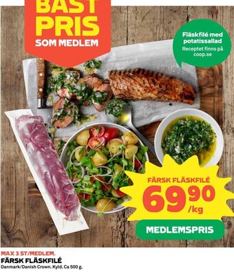 Coop FÄRSK FLÄSKFILÉ erbjuda